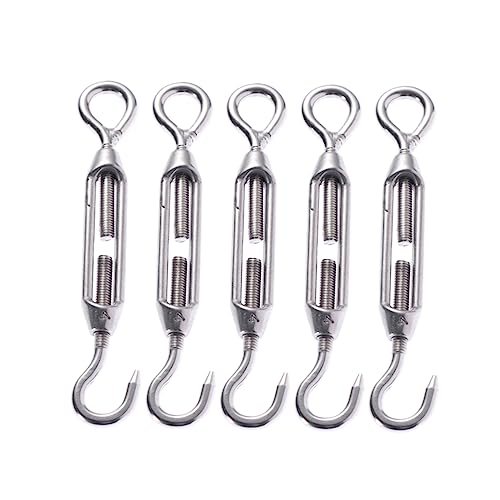 Turnbuckle Gancho de Acero Inoxidable M4 5Pcs para Tensión de Cuerda miniatura 1