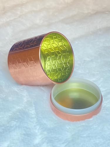 Image of Airtight Embossed Copper plated Tin (Pack of 1) - Return Gift
