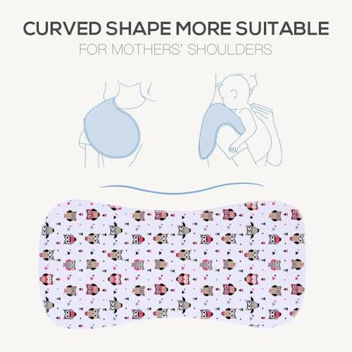 Image of 6 Pack Cotton Baby Burp Cloths Extra Absorbent Soft for Baby Boys and Girls (Multi02)