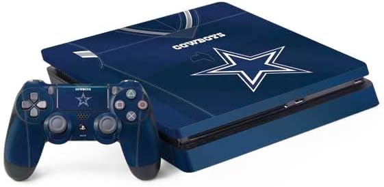 Skinit Decal Gaming Skin Compatible with PS4 Slim Bundle - Officially Licensed NFL Dallas Cowboys Design