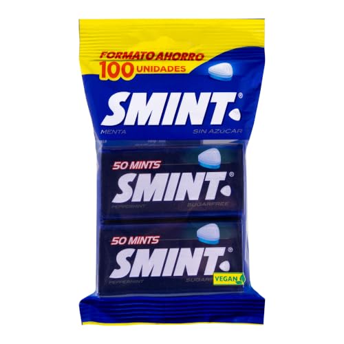 Smint Caramelo Comprimido sin Azúcar Tin con Sabor A Menta, 2 x 35g