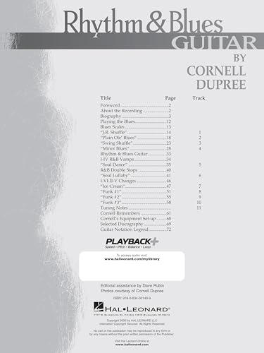 Rhythm & Blues guitar tab recueil partition guitare blues avec CD