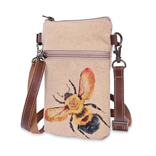 Bee - Wristlet Wallets for Women, Crossbody Sling Bags, Tote Bag, Book Bag, Cell Phone Purse, Small Pouch