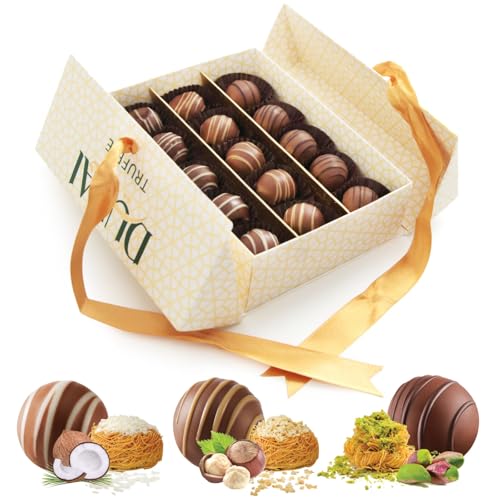 Mothers Day Chocolate Truffles Assortment Flavors Dubai Chocolate Pistachio, Hazelnut, Coconut. 15...