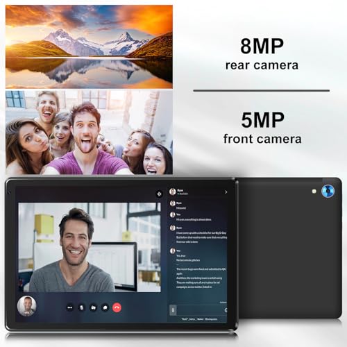 FYMLCPFY Tablet 10 inch Android 14 Tablet Octa-Core Processor, 10GB RAM + 128GB ROM (1TB TF), Widevine L1, WiFi 6, Bluetooth 5.0, Dual Camera, 5000mAh(Black) FYMLCPFY Tablet 10 inch Android 14 Tablet Octa-Core Processor, 10GB RAM + 128GB ROM (1TB TF), Widevine L1, WiFi 6, Bluetooth 5.0, Dual Camera, 5000mAh(Black)