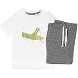 Juego de pijama para niños que incluye un acogedor top de manga corta y pantalones a juego