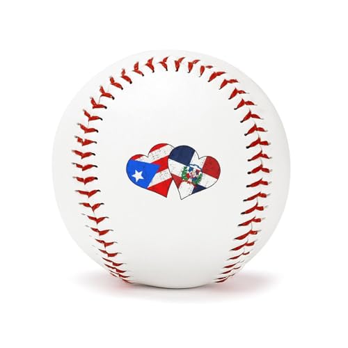 Baseball 2.8 Inch Porto Rico Dominican Republic Double-Sided Baseballs for