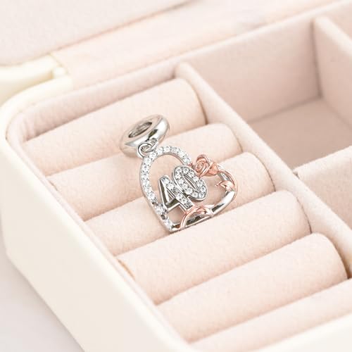 Dijes de cumpleaños para pulseras que no se oscurecen compatibles con Pandora 3