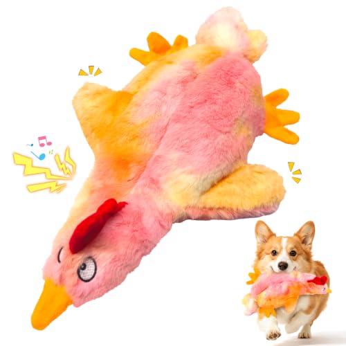 Image of Fuufome Squeaky Dog Toy, No Stuffing Plush Toy for Puppy Small Medium Dogs