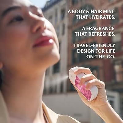 Touchland Hydrating Body & Hair Fragrance Mist Lush Tropicale 2 FL OZ Travel Size Perfume Spray Notes of Dragon Fruit, Apple Blossoms and Papaya