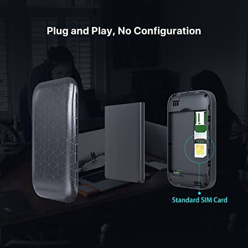 Image of Tenda 4G185 3G /4G Mobile Hotspot, 4G LTE 150Mbps MiFi Device, 4G Router, single band, Support USB Interface Charging | 2100 mAh Battery (Black)
