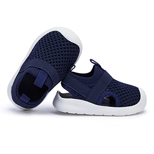 Bmcitybm Baby Sandals Girls Boys Breathable Shoes Infant Summer Toddler Shoes Non-Slip 6 9 12 16 18 24 Months Navy Size 12-18 Months Toddler #TOP4