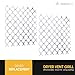 Seentech Dryer Vent Grill – Aluminum Mesh Vent Screen with Bird Guard for Outdoor Dryer or Bathroom Exhaust Vents, 4.3 Inch (2 Pack)