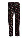 Pussy Deluxe Damen Schlafhose Pussy Deluxe Cherries Damen Schlafhose schwarz Allover, Größe:M