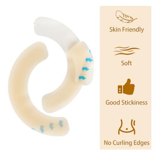 Stomabeutel-Barrierestreifen-Packung mit 10 Stoma-Barriere-Bändern Elastische Barrierestreifen Empfindliches Band Wasserdichte Stoma-Zubehör Stoma-Barrierestreifen Abdeckungen für Stomabeutel