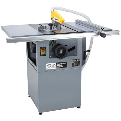 SIP 10 Cast Iron Table Saw, 230V 13A, 3hp / 2200W 4000rpm Electric Motor Power Saw for Cutting Wood