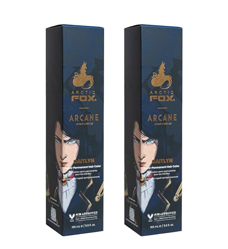 Image of Arctic Fox Semi Permanent Hair Dye Caitlyn - Navy Blue, Vegan - 2 x 5.6 oz