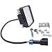 DaSen 27W Plug & Play Rear Reverse LED Light Bar Kit w/Back-up Brackets Hardware Below Cargo Bed light Compatible with Polaris Ranger Crew 1000 XP 2018-2025, No Drill