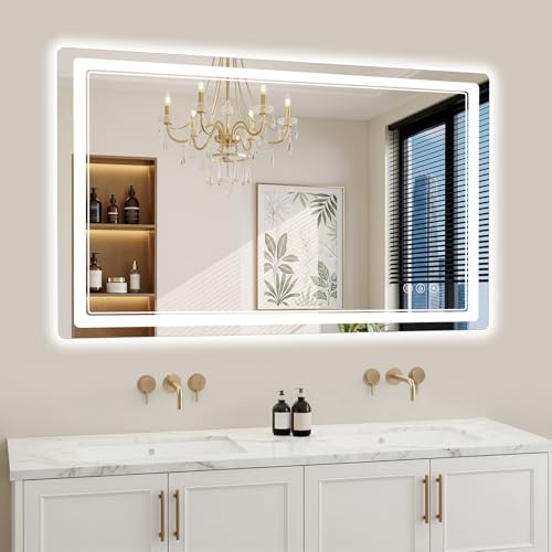 WISSMIELS 24x48 LED Bathroom Mirror