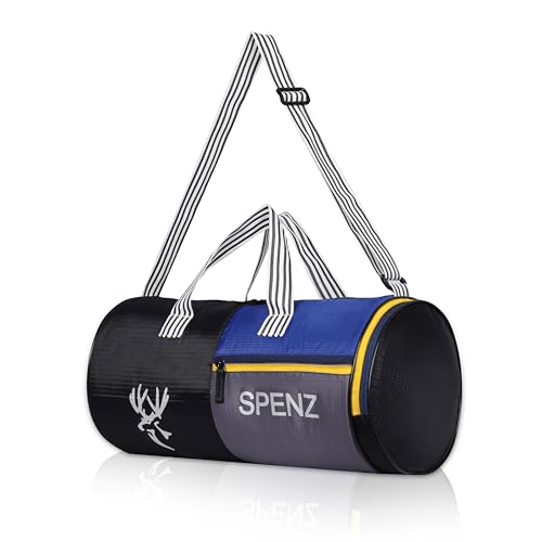 Image of SPENZ Bags Polyester 28L Water Resistant Sports Duffel Gym Bag for Men & Women with Shoe Compartment