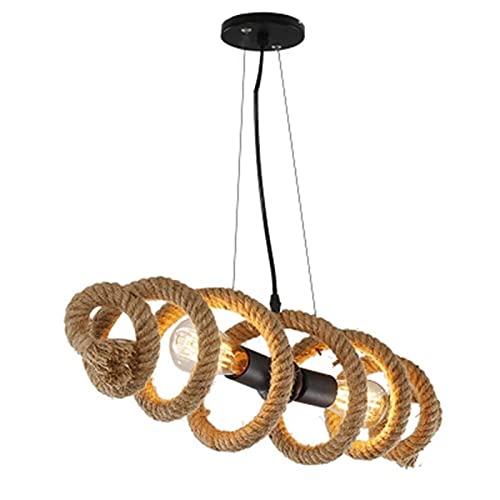 Rope lamp rétro en fer blanc CFWSHJ pour créer une ambiance bistrot chaleureuse au salon