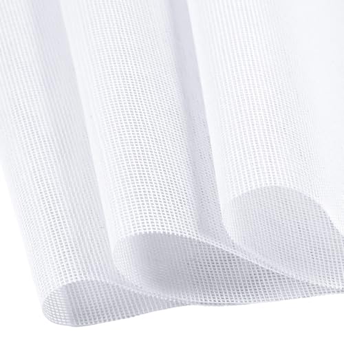Image of Fanfanwin 2 Pack 13 Mesh Needlepoint Canvas 16 inch x 20 inch, White Cross Stitch