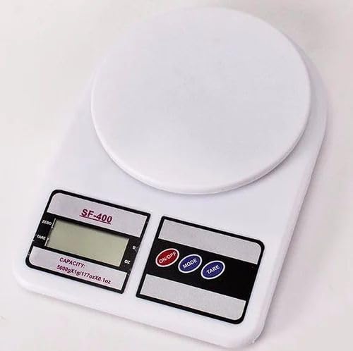 SF-400 Digital Kitchen Scale, White, 10kg Capacity, LCD Display, Electronic Weighing Scale-image-44