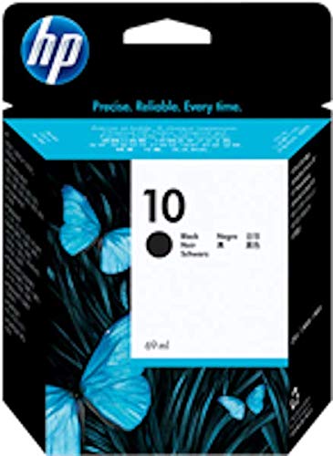 HP 10 C4844A Cartuccia Originale per Stampanti a Getto di Inchiostro, Compatibile con 2500cm, Business Inkjet 3000dtn, Designjet 815 e 820 MFP, Designjet Serie 500 e 500 Plus, Nero