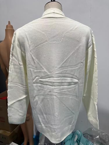 Chunky Knit Sweater,Cable Knit Cardigan Button Down V Neck Ribbed3