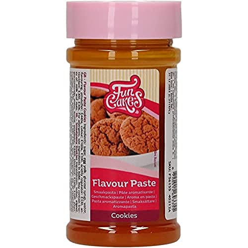 FunCakes Geschmackpaste Kekse: Lebensmittelaroma, großartiger Geschmack, perfekt zum Dekorieren von Kuchen, geeignet für Teig und Füllungen. 100 g.