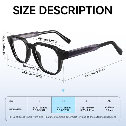Image of Dollger Blue Light Glasses for Women Men Computer Glasses Square Blue Light Blocking Glasses