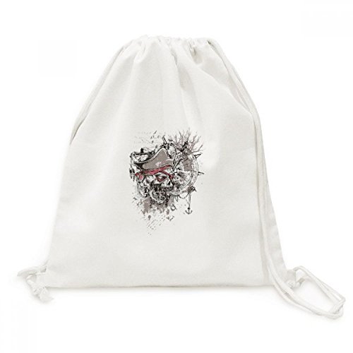 Sac à dos cordon pirate en toile épaisse pour un transport léger