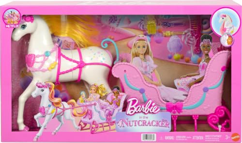 Barbie in the Nutcracker Land of Sweets Horse & Sled | Colorful Scented Hair, Comb & Candy-Scented Accessories​​, Age 3+ - image 6