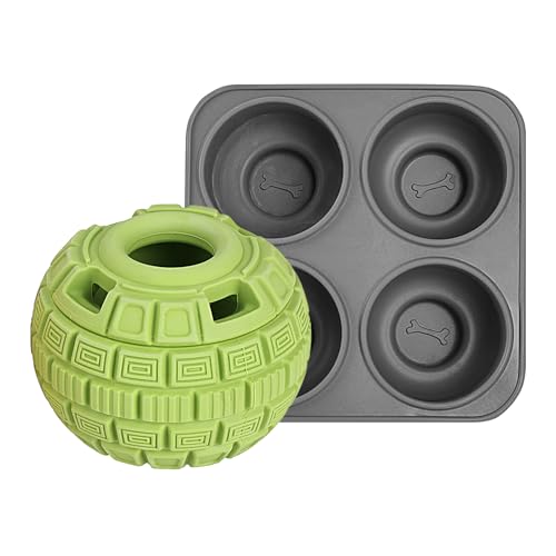 Hunde Leckerli Spielzeug - Silikon Napf Mit 4 Mulden, Slow Food Puzzle, Leckerlii Spender, Beschaftigungsspielzeug | Fu Training