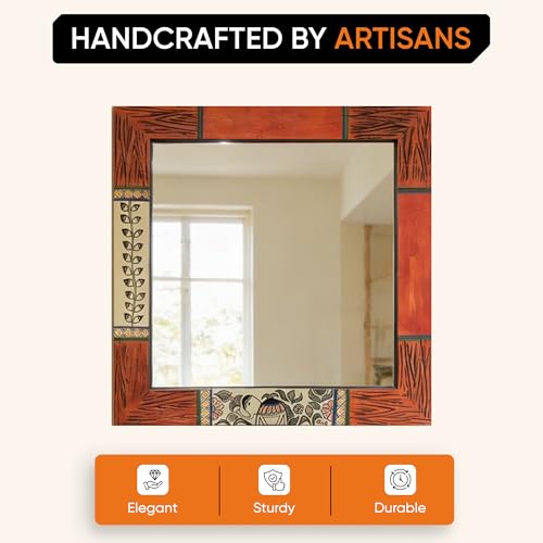 Image of AAKRITI ART CREATIONS Handcrafted Decorative Wall Mirror