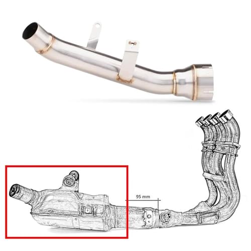 Pot d'échappement intermédiaire 45 mm résistant aux fuites de gaz Suzuki