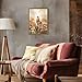 Jesus and the Girl Wall Art, Religious Jesus Painting Wall Decor Christ our Savior 3D Textured Hand Drawn Sandstone Christian Artwork for Living Prayer Room Bedroom 12x16 inch Wood Framed