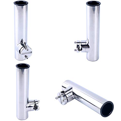 image for Amarine Made Amarine-made 4Pcs Stainless Clamp on Fishing Rod Holder f