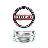 Solid Bare Stainless Steel Wire Round Selection, Dead Soft, 1 LB, 12 Gauge