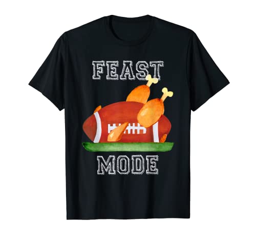 Divertido y lindo Día de Acción de Gracias Turquía Feast Football Mode para niños Camiseta