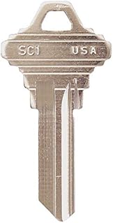 SC-1 Key Blank, Brass, Type 1145, 5 Pin, PK50
