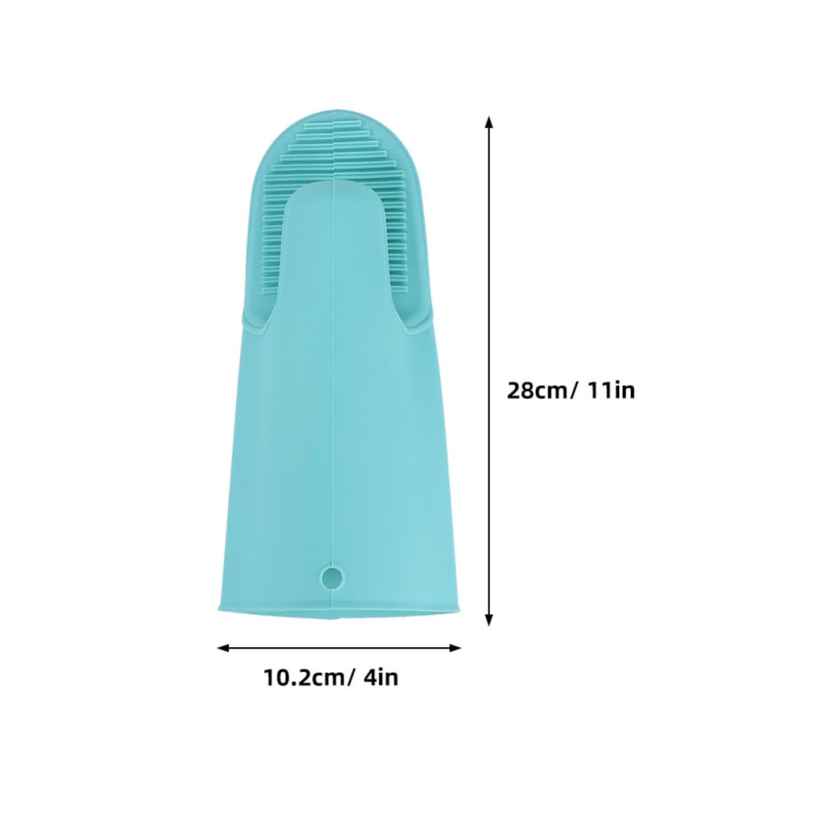 Didiseaon 6 Pezzi Guanti da Forno in Silicone Verde Antiscivolo Cordino