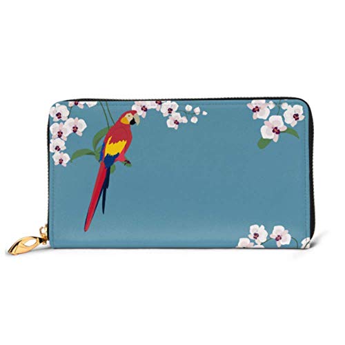 Preisvergleich Produktbild JHGFG Mode Handtasche Reißverschluss Brieftasche Orchideen Tropisch Schöne Telefon Clutch Geldbörse Abendkupplung Blocking Leder Brieftasche Multi Card Organizer