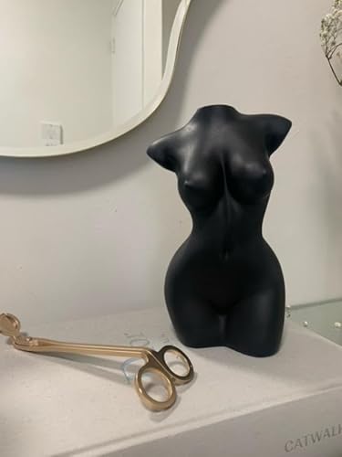 Couture Gems VASES-BK Black Vase Small Female Body Vase Female Form Cute Bud Flower Vases Body Vase Vase Modern Chic Decor thumb #2