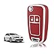 TOOMUME Schlüsselhülle TPU, Autoschlüssel Hülle Passt für Chevrolet Trax Opel Vauxhall Adam Astra Corsa Meriva Mokka Movano Zafira Tourer Buick, Schlüsselcover Schutz Schlüsselgehäuse - 2 Tasten S