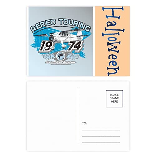 Cartes postales Aereo Touring 1974 Halloween pour vos invitations et correspondances d'automne