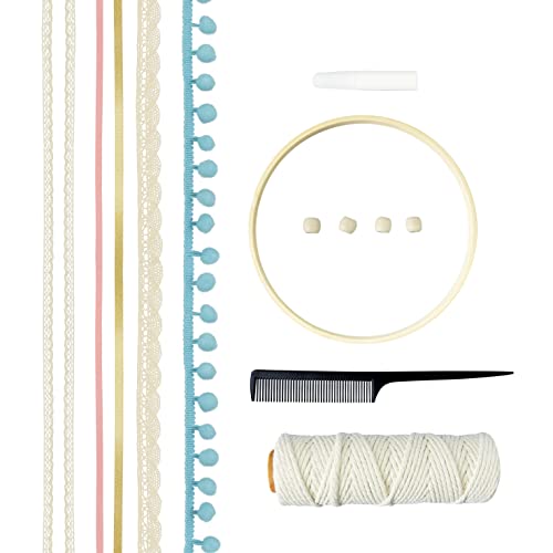 Buki France Macrame Dream Catcher Making Gift Set. Macrame Dreamcatcher Wall Decoration Kit. Homemade Dream Catcher with Accessories & Instructions. Arts & Crafts for Kids. Suitable for Boys Girls 8+ - Image 3
