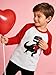 Boys Dinosaur Valentines Heart Shirt Reversible Sequin T-Shirt Tops Raglan Long Sleeve Toddler Gift Clothes Tees 5T