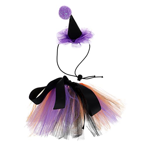 Set disfraz Halloween para perro y gato con falda y sombrero