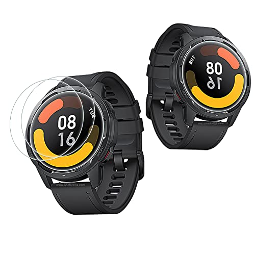 Protector Pantalla para Xiaomi Watch S1 Active, Anoowkoa Cristal Templado Pantalla Entera Antihuellas Anti-explosión Compatible con elícula protectora de vidrio templado Xiaomi Watch S1 Active,2 PCS Cover